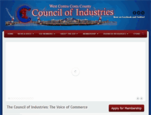 Tablet Screenshot of councilofindustries.org